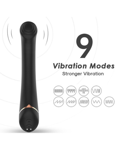 ARMONY - VIBRATOR FALT HEAD SILICONE BLACK