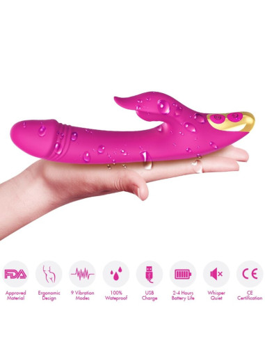ARMONY - LOVE CLITORIS and G-SPOT SUCTION CUP FUCHSIA