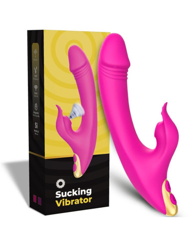 ARMONY - LOVE klitorio ir G-SPOT siurbtukas fuksijos spalvos