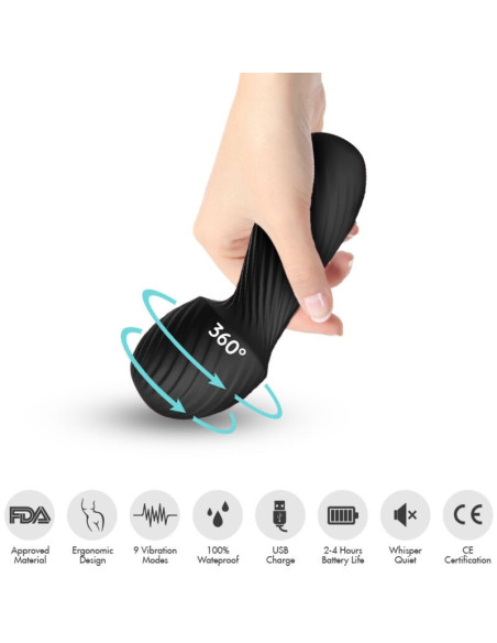 ARMONY - DAZZLE MASSAGER and VIBRATOR SMALL BLACK