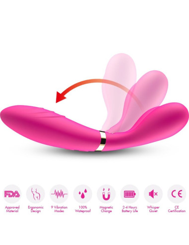 ARMONY - Y-WAND MASSAGER and VIBRATOR DOUBLE HEAD FUCHSIA