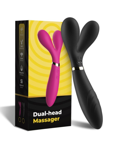 ARMONY - Y-WAND MASSAGER and VIBRATOR DOUBLE HEAD BLACK
