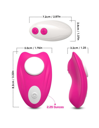 ARMONY - BUTTERFLY WEARABLE PANTIES VIBRATOR REMOTE CONTROL PINK