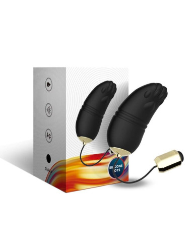 ARMONY - KITTY EGG G-SPOT VIBRATORIUS RANKENĖLIS SU NUOTOLINIU VALDYMU, JUODAS