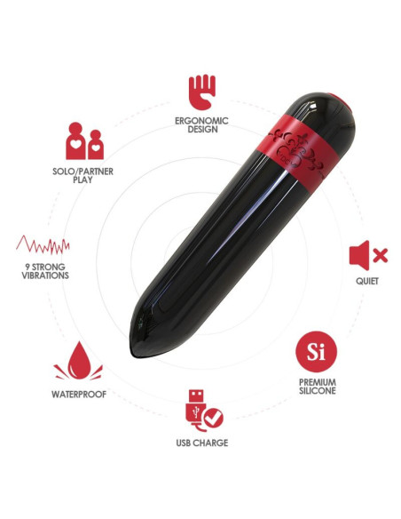 ARMONY - ROCKET VIBRATOR BULLET REMOTE CONTROL BLACK