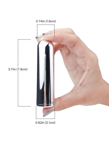 ARMONY - VIBRATOR BULLET SILVER 2.1 CM X 7.9 CM
