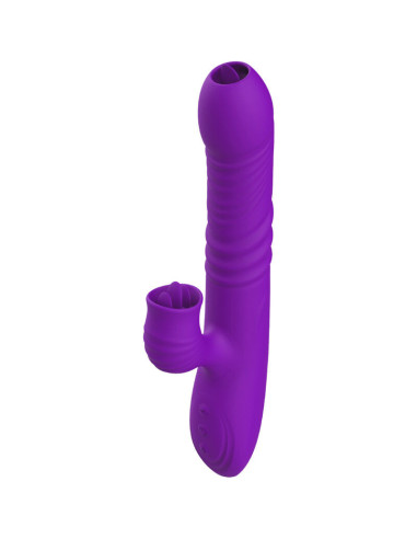 ARMONY - FULLY G SPOT RABBIT VIBRATOR WITH STIMULATING TONGUE VIOLET HEAT EFFECT