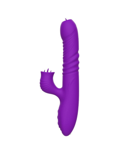 ARMONY - FULLY G SPOT RABBIT VIBRATOR WITH STIMULATING TONGUE VIOLET HEAT EFFECT