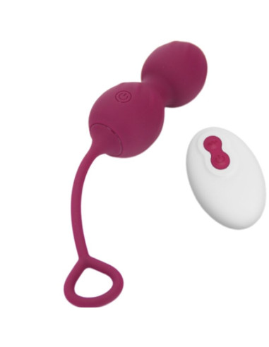 ARMONY - BLOSSOMS VAGINAL DUMBBELL VIBRATION REMOTE CONTROL 10 VIBRATIONS DARK RED