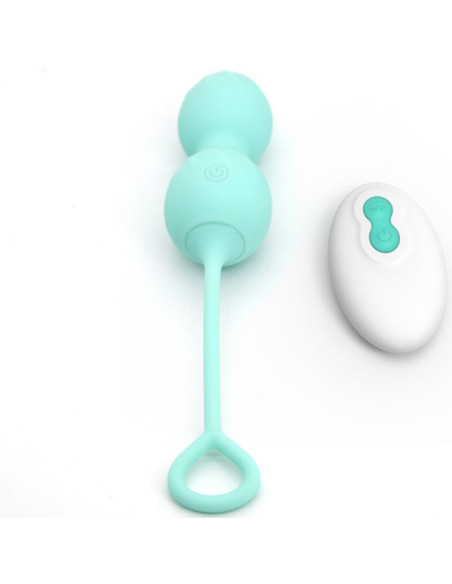 ARMONY - BLOSSOMS vaginalinis hantelio vibracijos nuotolinio valdymo pultas, 10 vibracijų, žalias