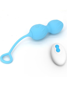 ARMONY - BLOSSOMS VAGINAL DUMBBELL VIBRATION REMOTE CONTROL 10 VIBRATIONS BLUE