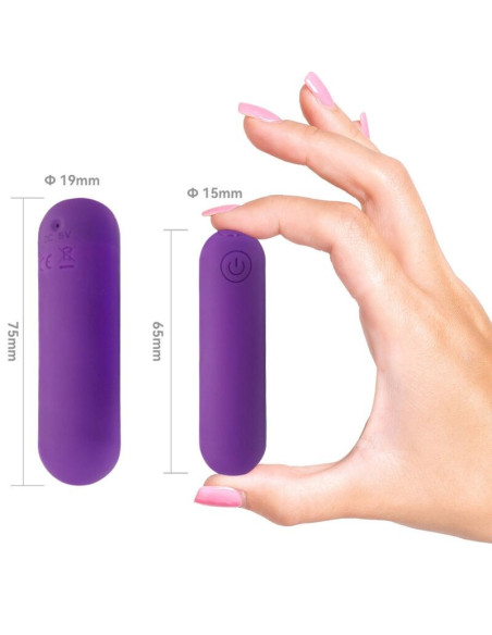 ARMONY - SPLASH HAHA VIBRATOR BULLET SILICONE 10 VIBRATIONS 75 X 19 CM PURPLE