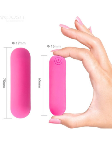 ARMONY - SPLASH HAHA VIBRATOR BULLET SILICONE 10 VIBRATIONS 75 X 19 CM PINK