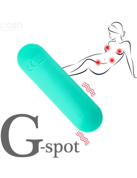 ARMONY - SPLASH JOLINE VIBRATOR BULLET SILICONE REMOTE CONTROL 10 VIBRATIONS 65 X 15 CM GREEN