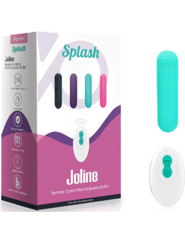 ARMONY - SPLASH JOLINE VIBRATOR BULLET SILICONE REMOTE CONTROL 10 VIBRATIONS 65 X 15 CM GREEN