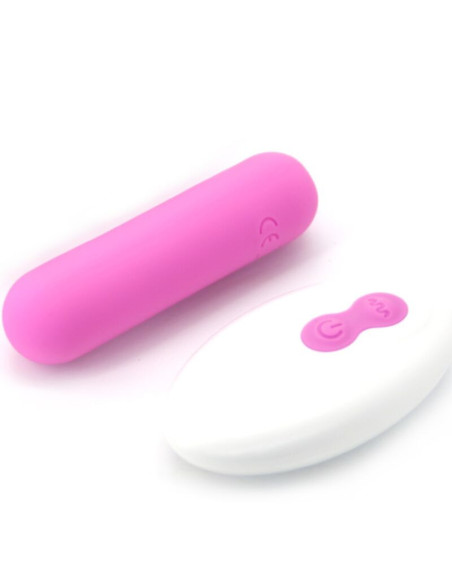 ARMONY - SPLASH JOLINE VIBRATOR BULLET SILICONE REMOTE CONTROL 10 VIBRATIONS 65 X 15 CM PINK