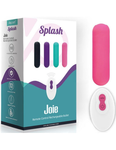 ARMONY - SPLASH JOIE VIBRATOR BULLET SILICONE REMOTE CONTROL 10 VIBRATIONS 75 X 19 CM PINK