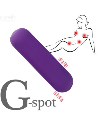 ARMONY - SPLASH JOIE VIBRATORIUS KULĖ, SILIKONINIS NUOTOLINIO VALDYMO VALDYMAS, 10 VIBRAVIMŲ, 75 X 19 CM, VIOLETINIS