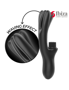 IBIZA - HI-TECH RABITT BRUSHING MULTI-CELL CLITORIAL AND DOUBLE WAVE VIBRATOR 2