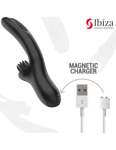 IBIZA - HI-TECH RABITT BRUSHING MULTI-CELL CLITORIAL AND DOUBLE WAVE VIBRATOR