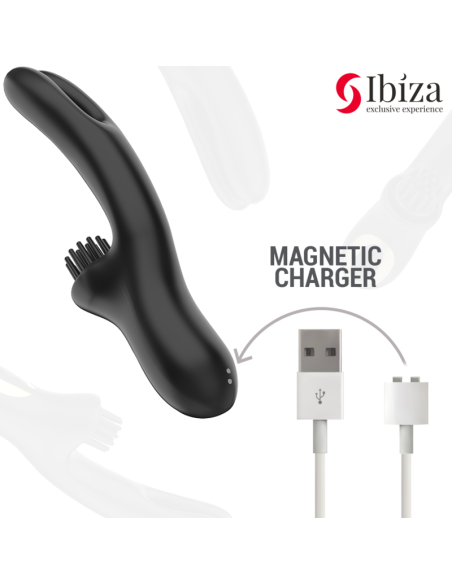 IBIZA - HI-TECH RABITT BRUSHING MULTI-CELL CLITORIAL AND DOUBLE WAVE VIBRATOR