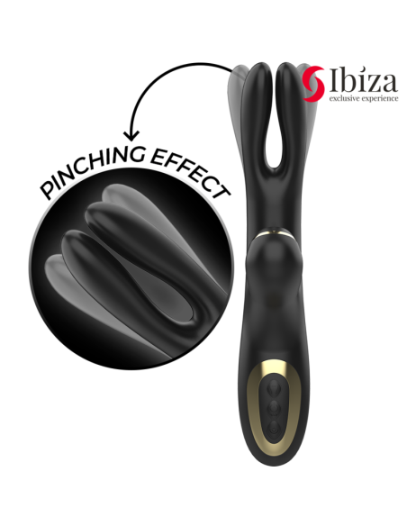 IBIZA - DOUBLE VIBRATOR CLAMPING BLACK