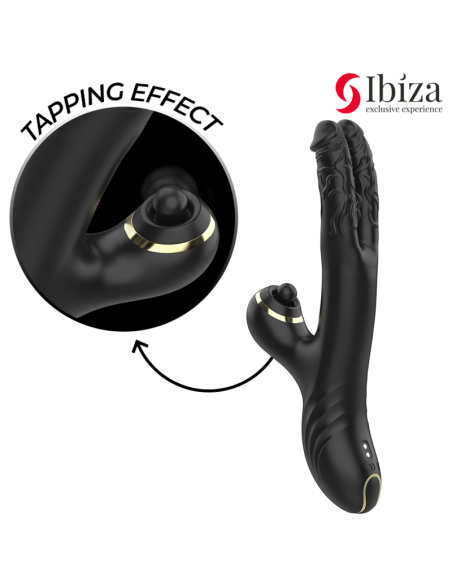 IBIZA - TWO DRAGONS DOUBLE VIBRATOR BLACK