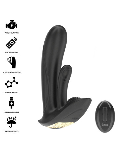 IBIZA - WEARABLE VIBRATOR WITH G-SPOT AND CLITORIS STIMULATION WITH REMOTE CONTROL