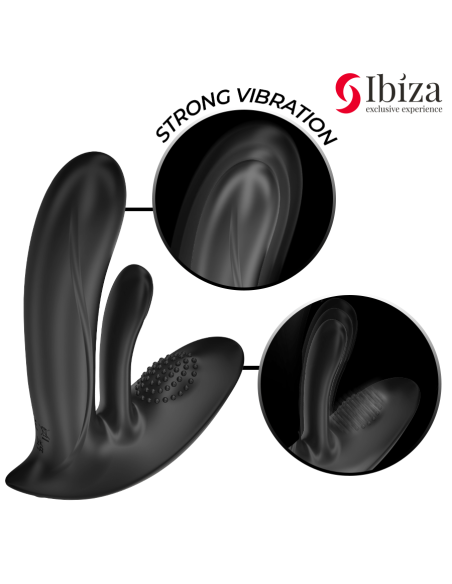 IBIZA - DĖVIOJAMAS VIBRATORIUS G-SPOT IR KLITORIAUS STIMULIACIJA SU NUOTOLINIO VALDYMO PULTU