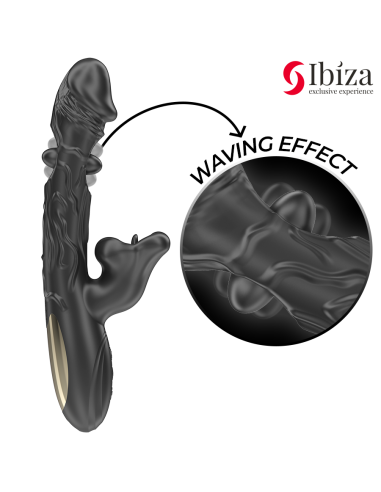 IBIZA - VIBRATOR AND CLITORIS STIMULATOR WITH BITING AND ROTATION EFFECT