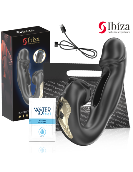 IBIZA - ROSE VIBRATOR FLICKING EFFECT AND CLIT STIMULATOR