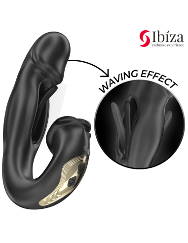IBIZA - ROSE VIBRATOR FLICKING EFFECT AND CLIT STIMULATOR