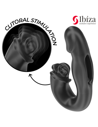 IBIZA - ROSE VIBRATOR FLICKING EFFECT AND CLIT STIMULATOR