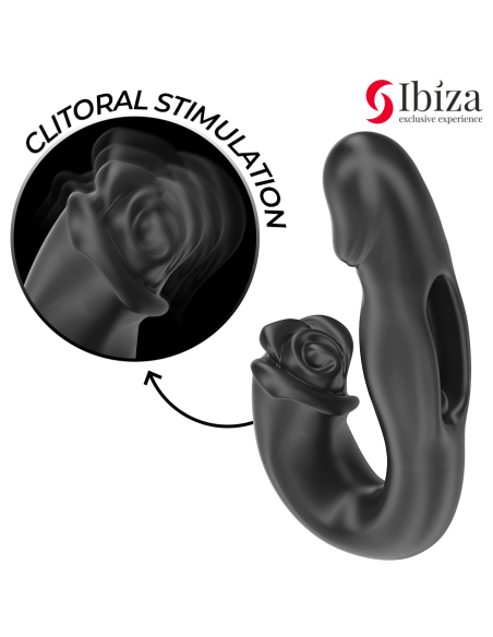 IBIZA - ROSE VIBRATOR FLICKING EFFECT AND CLIT STIMULATOR