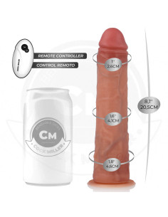 COCK MILLER - REALISTIC DILDO WITH SUCTION CUP AND REMOTE CONTROL VIBRATION 20.5 CM 2