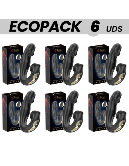 ECOPACKS 6 UNITS - IBIZA ROSE VIBRATOR FLICKING EFFECT AND CLIT STIMULATOR