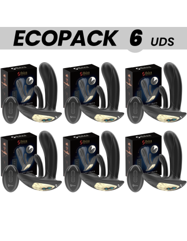 ECOPACKS 6 VIENETAI - IBIZA DĖVIOJAMAS VIBRATORIUS SU G-SPOT IR KLITORIO STIMULIACIJA SU NUOTOLINIO VALDYMO PULTU