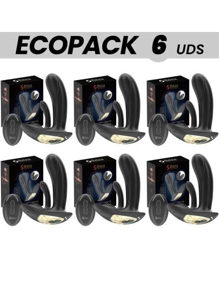 ECOPACKS 6 UNITS - IBIZA WEARABLE VIBRATOR WITH G-SPOT AND CLITORIS STIMULATION WITH REMOTE CONTROL