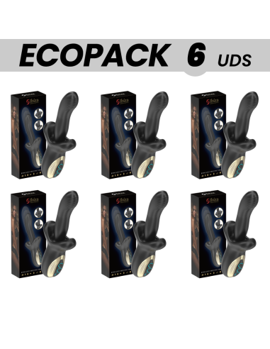ECOPACKS 6 UNITS - IBIZA POWERFUL VIBRATOR WITH THRUSTING AND BITING EFFECT