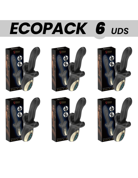 ECOPACKS 6 UNITS - IBIZA POWERFUL VIBRATOR WITH THRUSTING AND BITING EFFECT