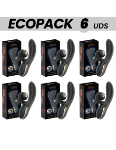 ECOPACKS 6 VIENETAI - IBIZA TWISTER VIBRATORIUS SU IŠLINKIMO STIMULIATORIUMI IR VIBROROTACIJOS FUNKCIJA