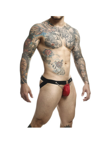 MOB - DNGEON RED JOCKSTRAP WITH CHAINS ONE SIZE
