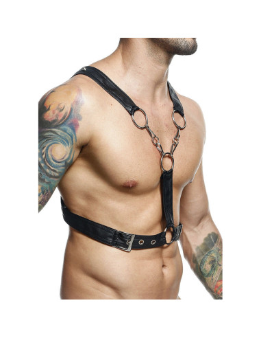 MOB - DNGEON CROSSED BLACK CHAIN HARNESS ONE SIZE