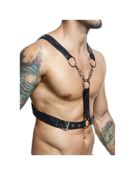 MOB - DNGEON CROSSED BLACK CHAIN HARNESS ONE SIZE