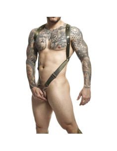 MOB - DNGEON CROSS BACK HARNESS GREEN ONE SIZE 2