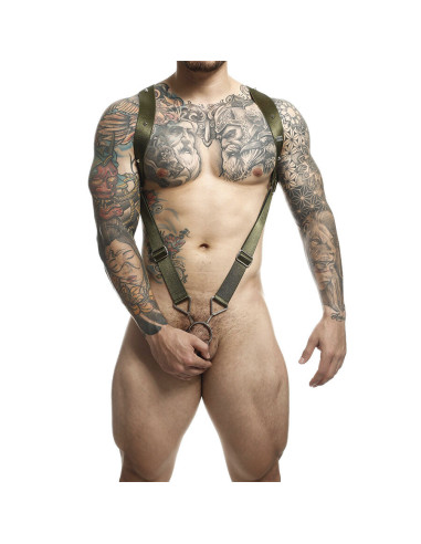 MOB - DNGEON GREEN STRAIGHT BACK HARNESS ONE SIZE