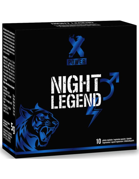 XPOWER - NIGHT LEGEND FAST ACTING STIMULANT FOR ERECTION AND PERFORMANCE 10 CAPSULES