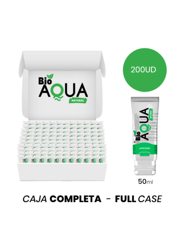 MOQ 200 - BIOAQUA WATERBASED LUBRICANT NATURAL INGREDIENTS 50 ML