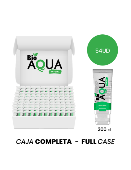 MOQ 54 - BIOAQUA WATERBASED LUBRICANT NATURAL INGREDIENTS 200 ML