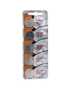 MAXELL - LITHIUM BUTTON BATTERY CR2025 3V BLISTER5